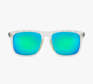 White Transparent Green Transparent Full Sunglass